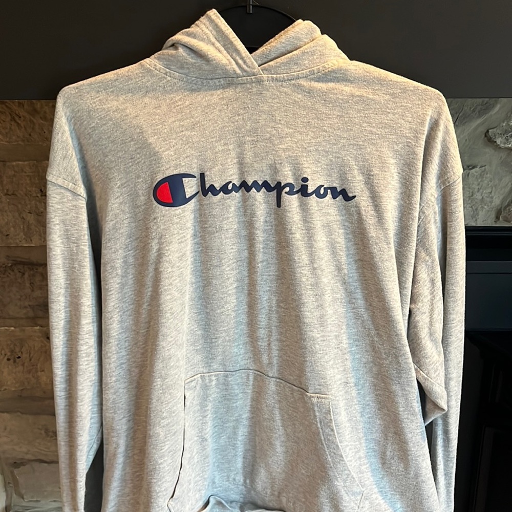 Grey champion hoodie
